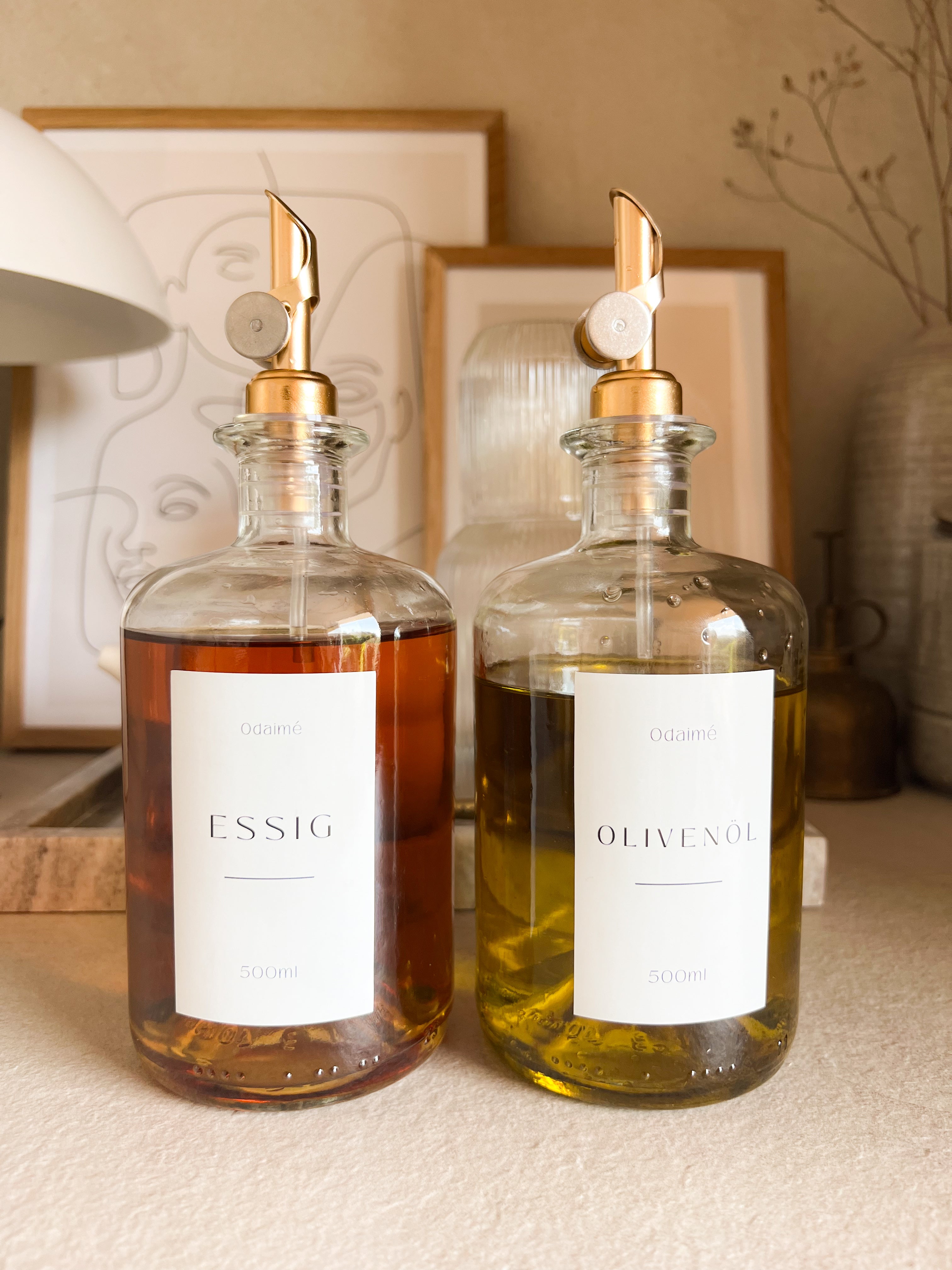 LUNA — Glas Ölspender (500 ml) — transparent