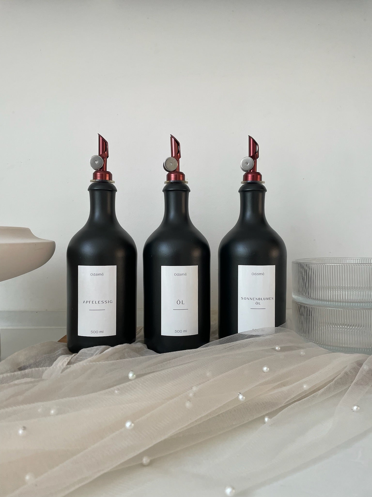 ADUAN - Keramik Ölspender 500 ml schwarz