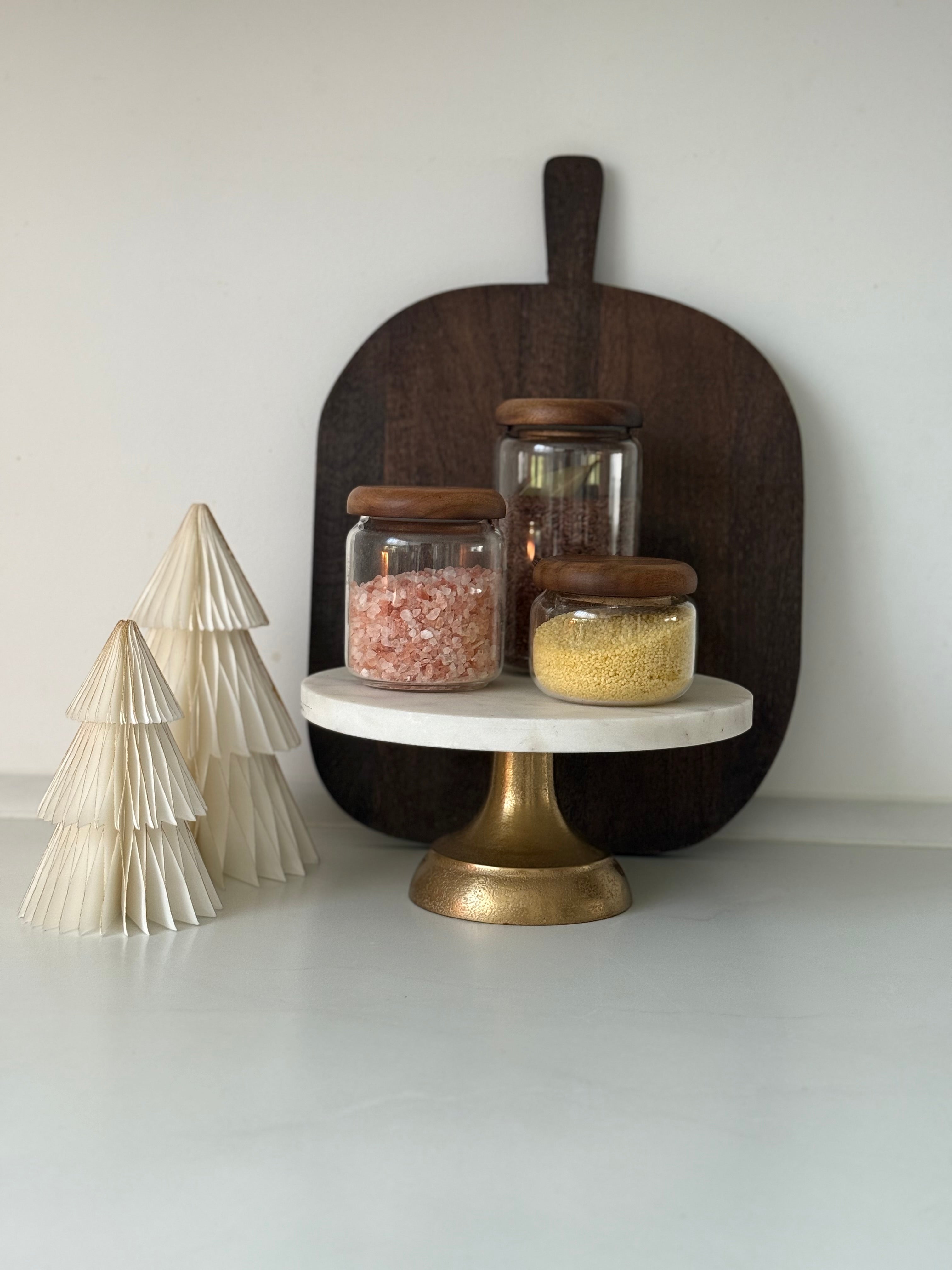 SOFIA - Vorratsgläser aus Glas mit Akazienholzdeckel – stilvoll & luftdich