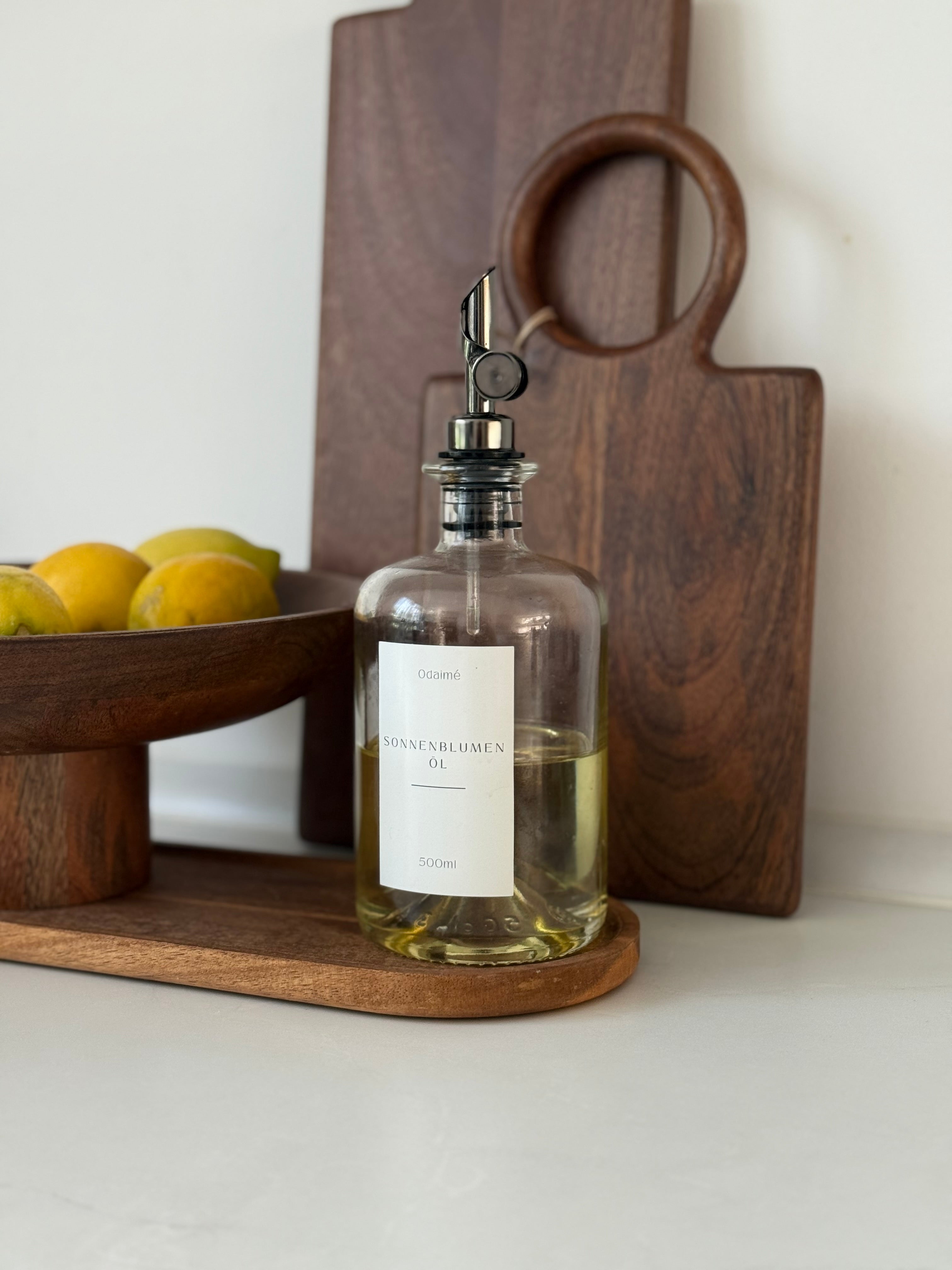 LUNA — Glas Ölspender (500 ml) — transparent