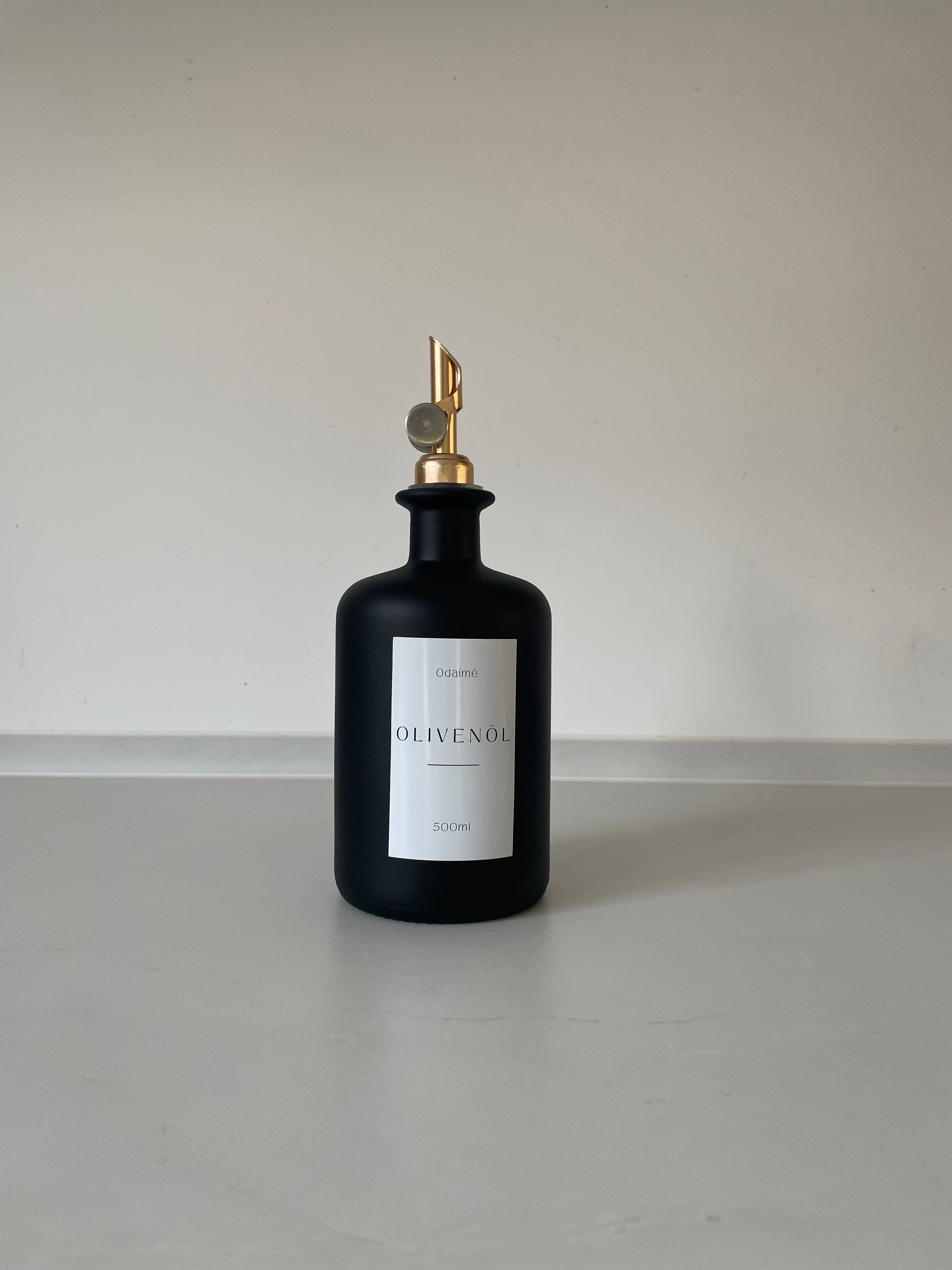 LOREYA - 500ml Essig- und Ölspender in schwarz-matt
