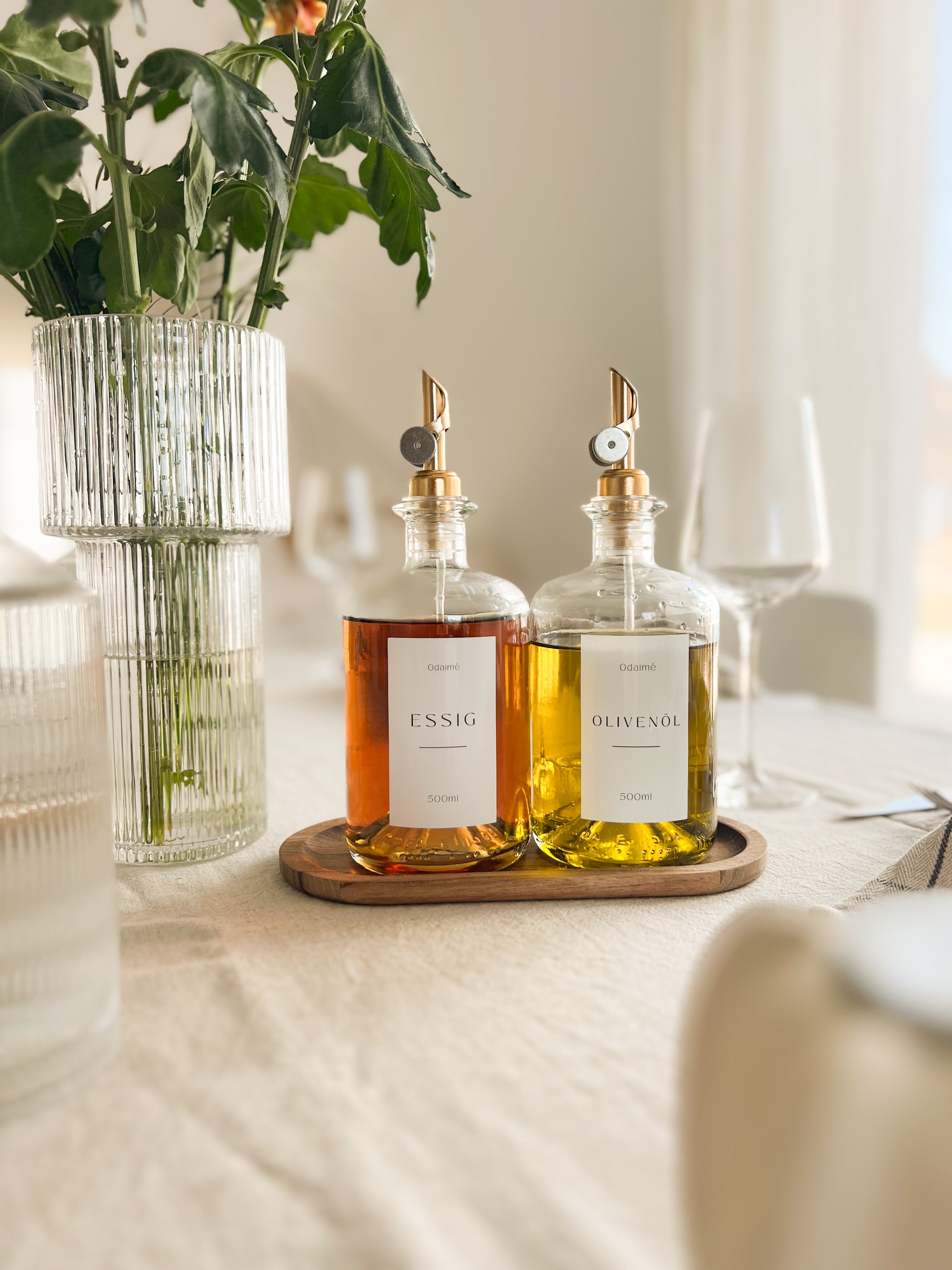 LUNA – Der Essig- & Ölspender für deine Traumküche - 500 ml