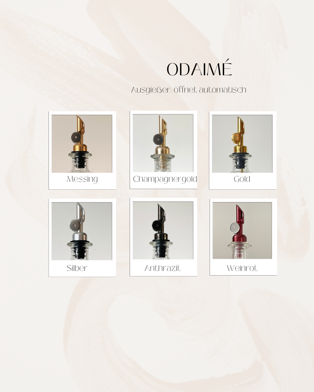 ELA - Essig- und Ölspender 500 ml - beige Keramik