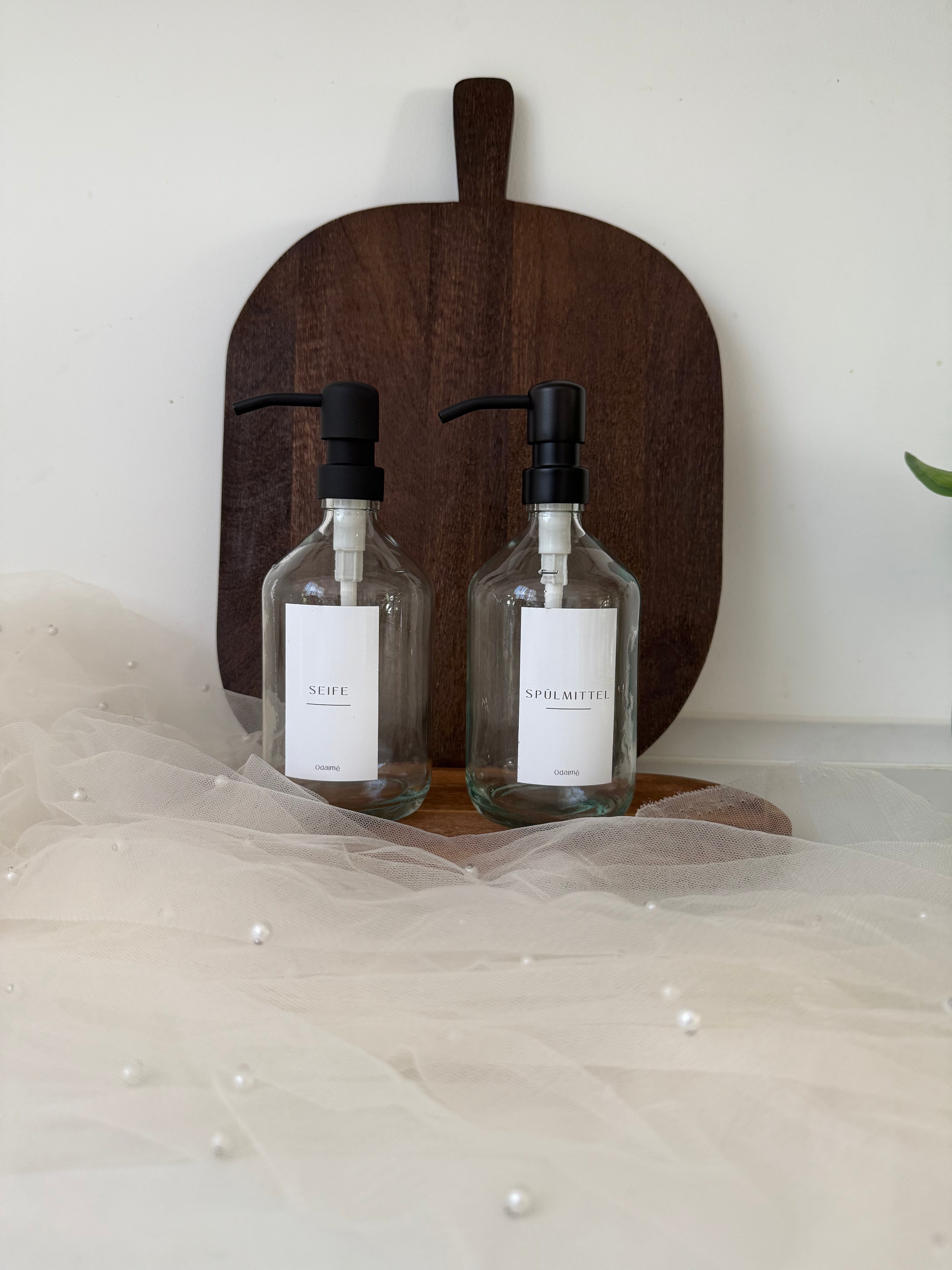 JON - Stylischer Seifenspender aus Glas – für ein Badezimmer oder eine Küche wie im Boutique-Hotel