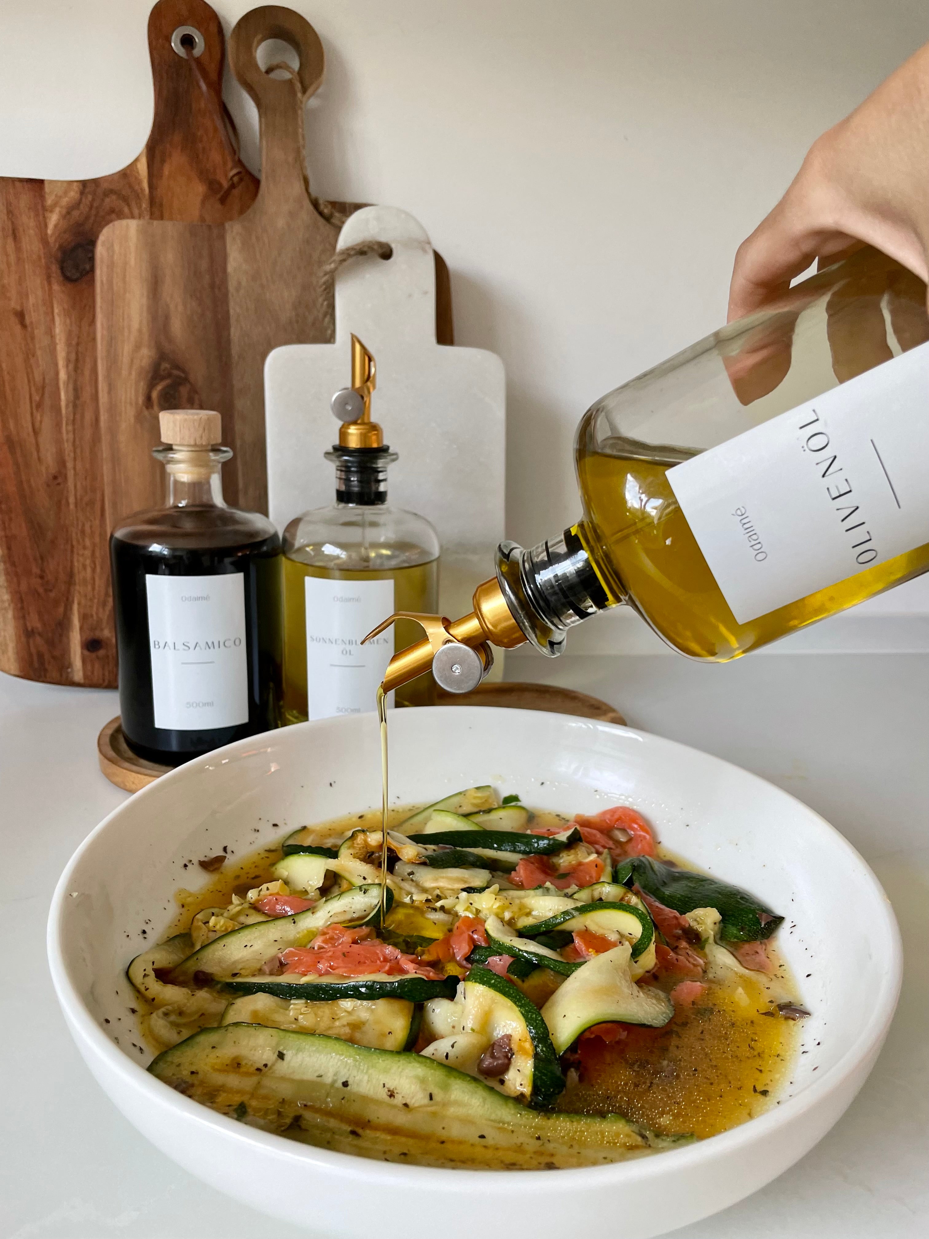 ODAIMÉ Ausgießer für Essig- und Ölflaschen und Sirupe; Spender für Spirituosen, Weine und alkoholische Getränke