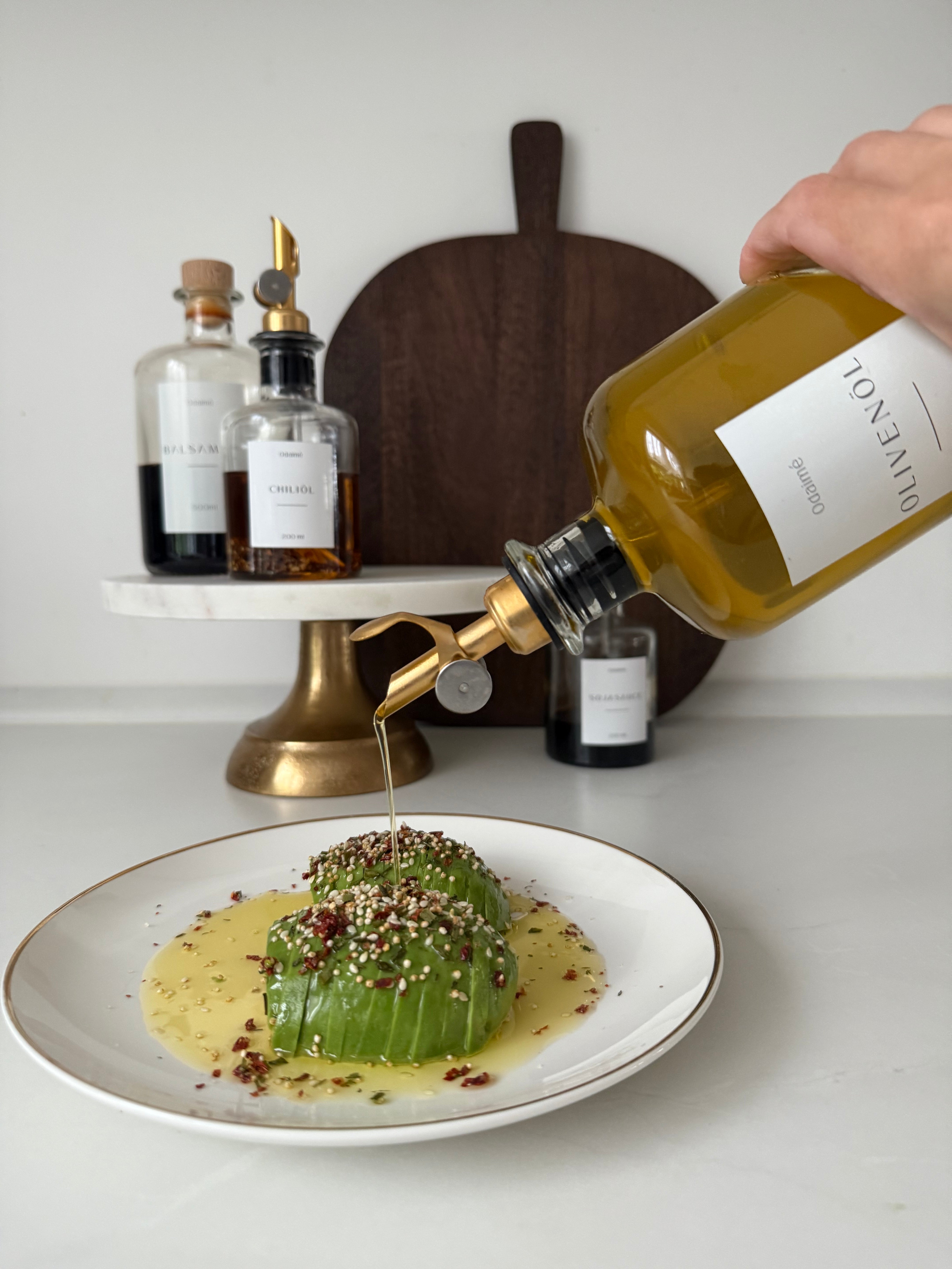 LUNA — Glas Ölspender (500 ml) — transparent