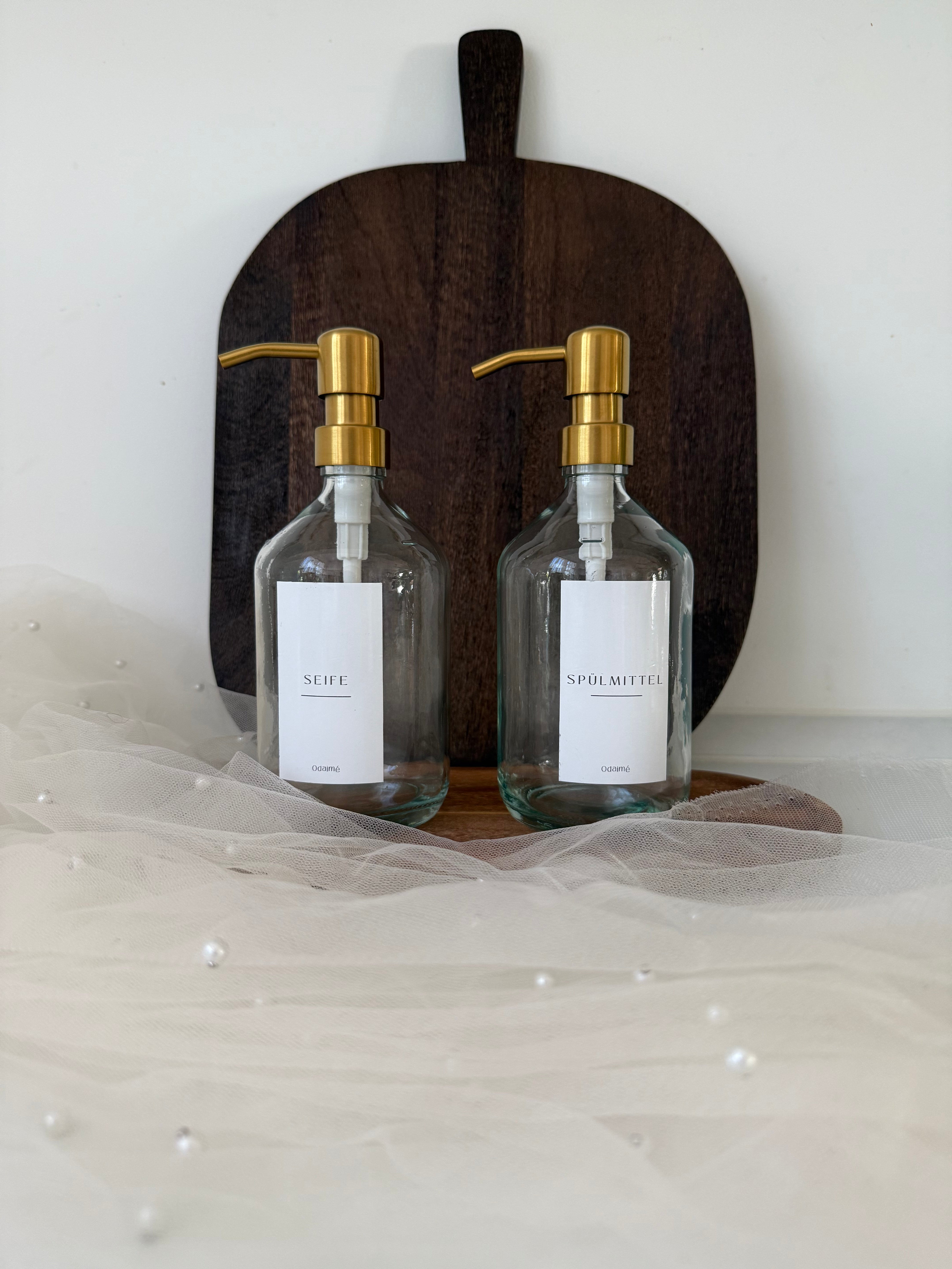 JON - Stylischer Seifenspender aus Glas – für ein Badezimmer oder eine Küche wie im Boutique-Hotel
